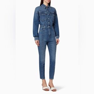 NWT Good American Blue Denim Jumpsuit Size 0